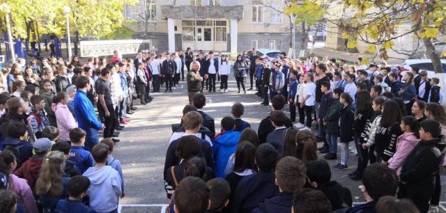 День Юнармии на базе МКОУ ДО "ЦВПВМ" для учащихся образовательных учреждений.