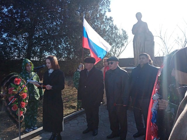 В селе Чапаевском был проведён митинг в память павших во время освобождения
