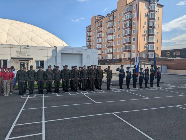 Мы приняли участие в торжественном открытии Военного учебного центра Северо-Кавказской государственной академии имени Героя Российской Федерации генерал-майора Канамата Хусеевича Боташева